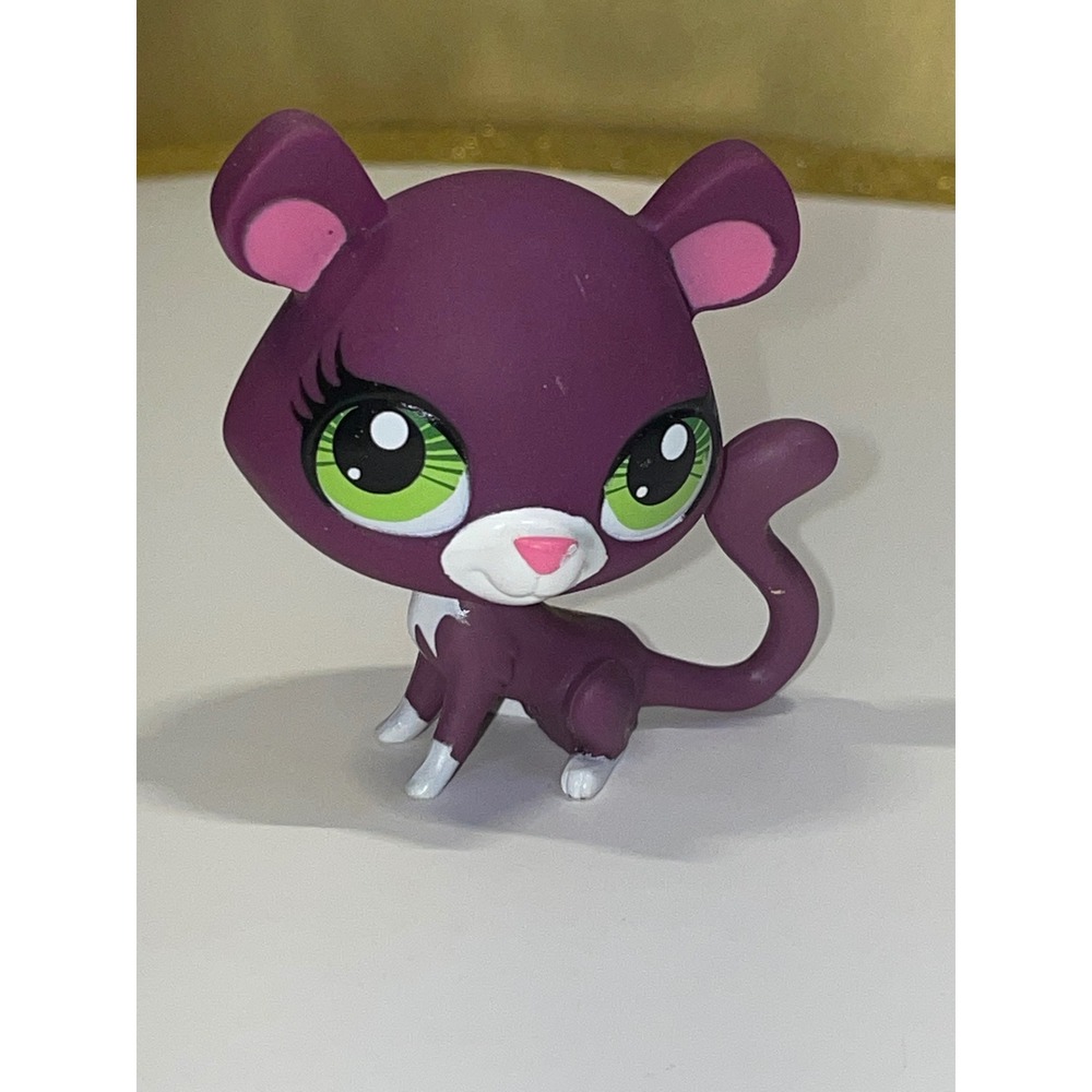 Littlest Pet Shop LPS Purple Panther‎ Authentic Hasbro Figure 3295